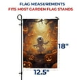 thumbnail image 7 of America Forever Jack O Lantern Halloween Garden Flag 12.5 x 18 inch Double Sided Outside, Happy Halloween Pumpkin Fright Night Nightmare Horror Spooky Holiday Yard Outdoor Decorative Flag, 7 of 7