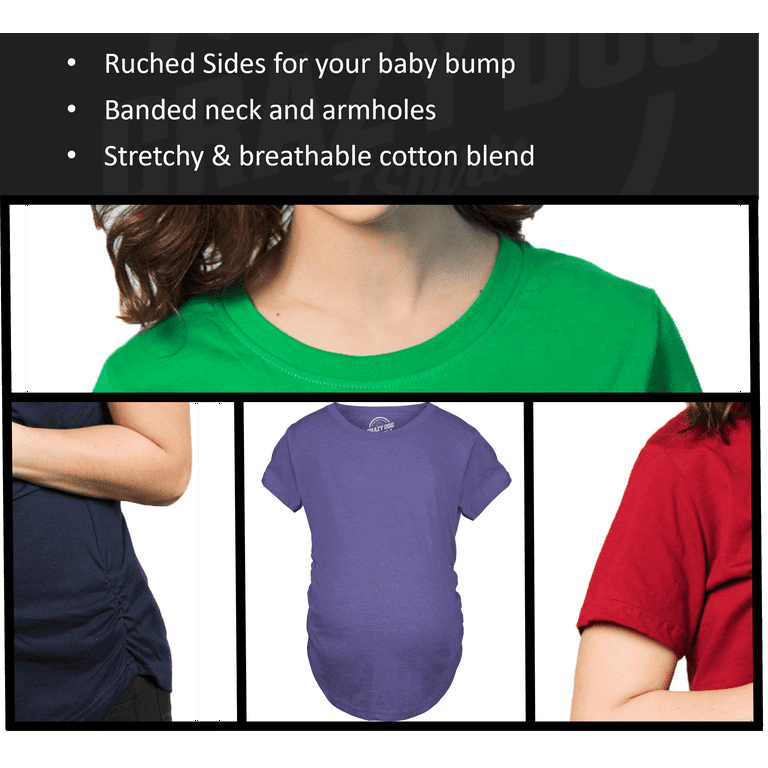 Women's Funny Pregnancy T Shirt Not Enough Space Shirt Baby