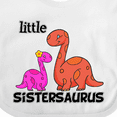thumbnail image 4 of Inktastic Little Sistersaurus Girls Baby Bib, 4 of 4