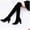 Black, variant on POROPL Knee High Boots for Women Winter Kitten Heel Pointed Toe Warm Knight Shoes,Boots for Women Size 4.5