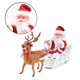 thumbnail image 2 of GOOHOCHY 1pc navideño de juguete eléctrico de navidad Santa y alk adorno de escritorio musical de juguete para la tienda de fiestas sin batería, 2 of 7