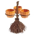 thumbnail image 1 of (2 Pack) Halloween Snack Bowl Pumpkin Divider Ornament Festive Desktop Décor Unique Party Centerpiece Holiday Tabletop Display, 1 of 5