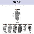 thumbnail image 2 of 18 hojas de tatuajes temporales para hombres y adultos, tatuajes falsos para mujeres, tatuajes de manga, pegatinas temporales, 2 of 5