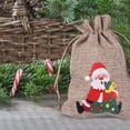 thumbnail image 5 of Bolsas Navideñas De Yute Y Lino, Bolsas De Regalo Con Cordón De Yute Y Lino Para Dulces Y Obsequios Navideños, 5 of 5