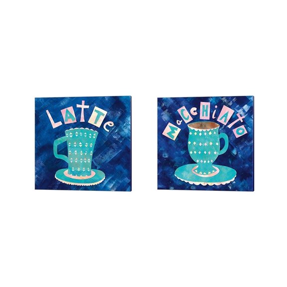 Metaverse Wild Apple Portfolio 'Cafe Collage' Canvas Art (Set of 2)