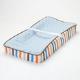 thumbnail image 2 of Mod Sports Blue/Orange/Brown Boys Quilted Changing Pad Cover, 2 of 9