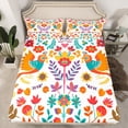 thumbnail image 2 of Homewish Animal Birds Twin Sheet Sets 3pcs for Teens,Exotic Style Twin Fitted Sheet Microfiber,Chic Flowers Breathable Flat Sheet,Luxury Bedroom Decor, 2 of 7
