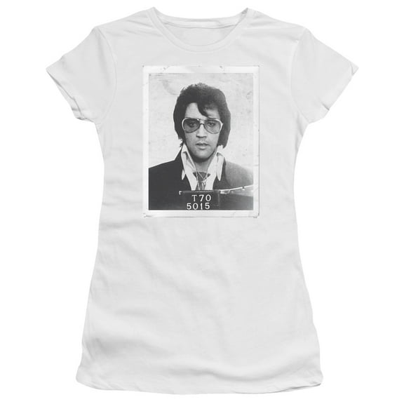 Elvis Presley - Framed - Juniors Teen Girls Cap Sleeve Shirt - Small