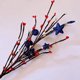 thumbnail image 2 of Día de la Independencia Ramitas Azul Blanco Rojo Baya Selecciones Patrióticas con Rojo Blanco Azul Estrellas Flores Spray para la Decoración del 4 de Julio ANGGREK Otros, 2 of 8