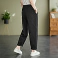 thumbnail image 5 of Timegard Lounge Pants for Women Elastic Waist Drawstring Lightweight Trousers Baggy Pants with Pockets, 5 of 5