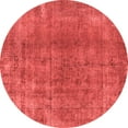 thumbnail image 1 of Ahgly Company Indoor Round Oriental Red Industrial Area Rugs, 7' Round, 1 of 4