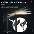 thumbnail image 2 of WULFUL  10ft Offset Hanging Outdoor Cantilever Patio Umbrella for Garden, Beige, 2 of 7