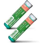 OLLOIS Natrum Muriaticum 30C Organic Lactose-Free Vegan Homeopathic Medicine, 80 Pellets (Pack of 2)