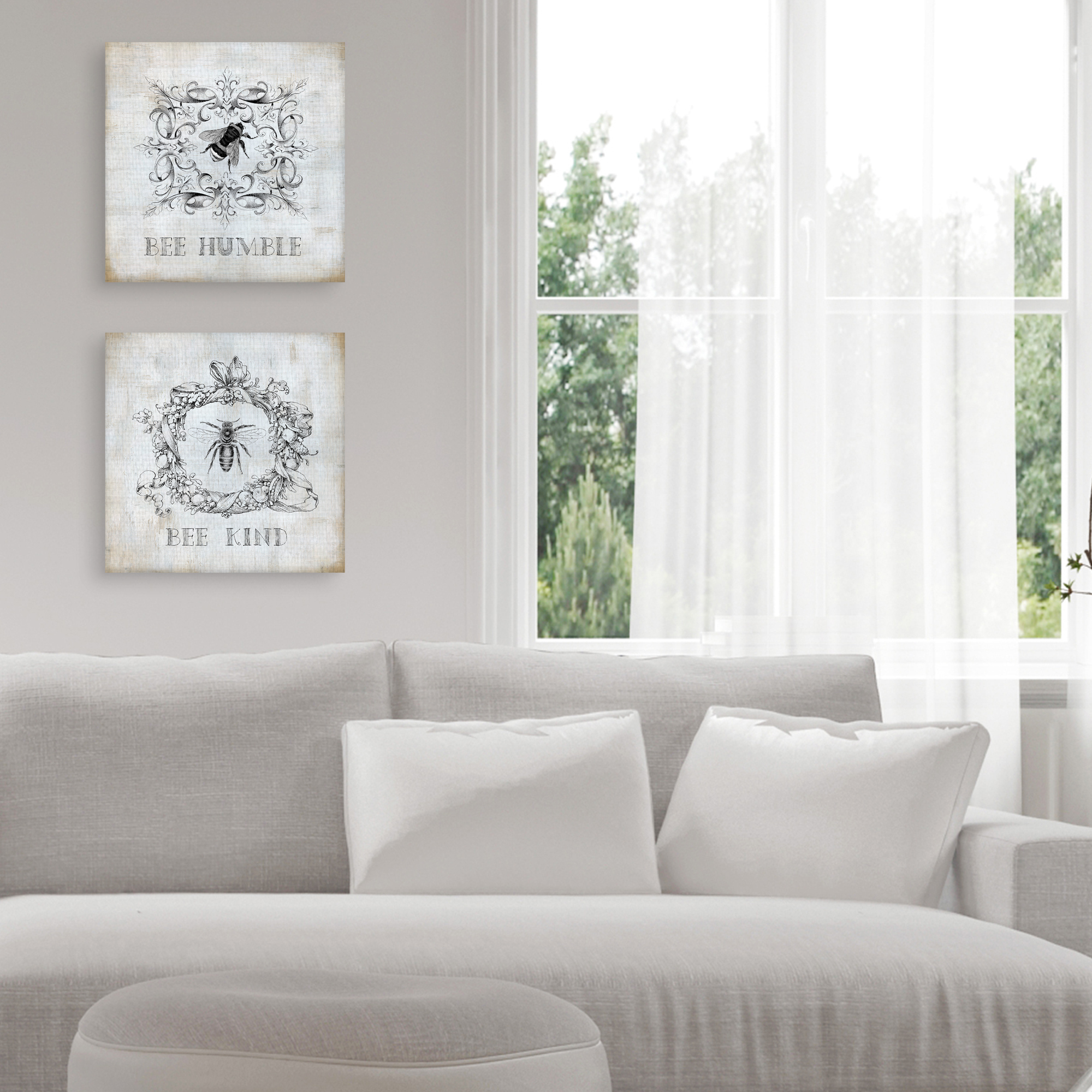 Be Kind & Be Humble by Carol Robinson Set of Canvas Art Prints