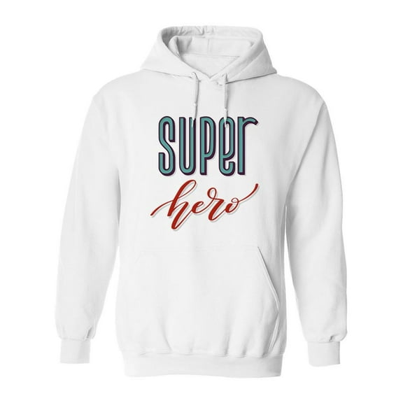Super Hero Hoodie Men -Image by Shutterstock, Male Large