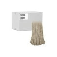 thumbnail image 2 of Boardwalk Mop Head, Premium Saddleback Head, Cotton Fiber, 24 oz, White, 12/Carton, 2 of 17