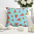 thumbnail image 2 of Yakuyir Housses de Coussin Melon D\'eau d'Été Bleu 18x18 Ensemble 1 Doux Ferme Bohème Décoration Moderne Mignonnes Pastèques Fruits Rouges Accents Canapé Extérieur Coussins Décorations Maison, 2 of 5