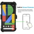 thumbnail image 3 of Mignova for Google Pixel 4 5.7 inch (2019 Release) Case, Heavy-Duty Full-Body Rugged Dual-Layer Shockproof Protective Cover with Kickstand and Built-in-Screen Protector for Google Pixel 4 (Black), 3 of 7