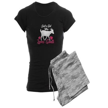

CafePress - Just A Girl Who Loves Goats Goat Lover G Pajamas - Women s Dark Pajamas