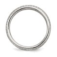 thumbnail image 2 of 925 Sterling Silver Baguette Round Cubic Zirconia Cz Eternity Ring, 2 of 7