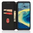 thumbnail image 4 of For Nokia Xr20 Shockproof Pu Leather Phone Cover Stand Rhombus Imprinted Magnetic Absorption Wallet Flip Case, 4 of 5