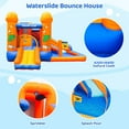 thumbnail image 4 of LAZY BUDDY Inflatable Bounce House with Blower, Water Slide Bounce House with Splash Pool & Jumping Area for Kids 3-8 Years, Outdoor Yard, 4 of 8
