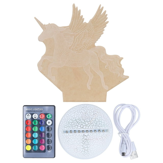 Luz nocturna LED, luz nocturna 3D, luz nocturna 16, luz nocturna D, rendimiento sólido Jadeshay A