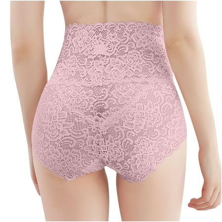 Kmdttou Seamless Underwear for Women Sexy Lace High Cut Panties Comfort Bikini Panty Stretch Underpants Breathable Ladies Briefs (Regular & Plus Size) Gray-3XL