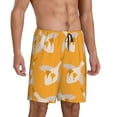 thumbnail image 3 of Rocae Flying Ducks for Men's Soft Sleep Pajama Shorts, Waistband and Pockets, 3 of 9