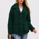 thumbnail image 1 of Pntutb Mujer Otoño Invierno Solapa Color Sólido Manga Larga Botón Felpa Chaqueta tops Rollbacks Pntutb Pntutb-3919, 1 of 9