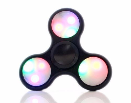 1X LED light Glowing Hand Spinner Fidget Toy EDC Finger Gyro Bearing Autism Gift 