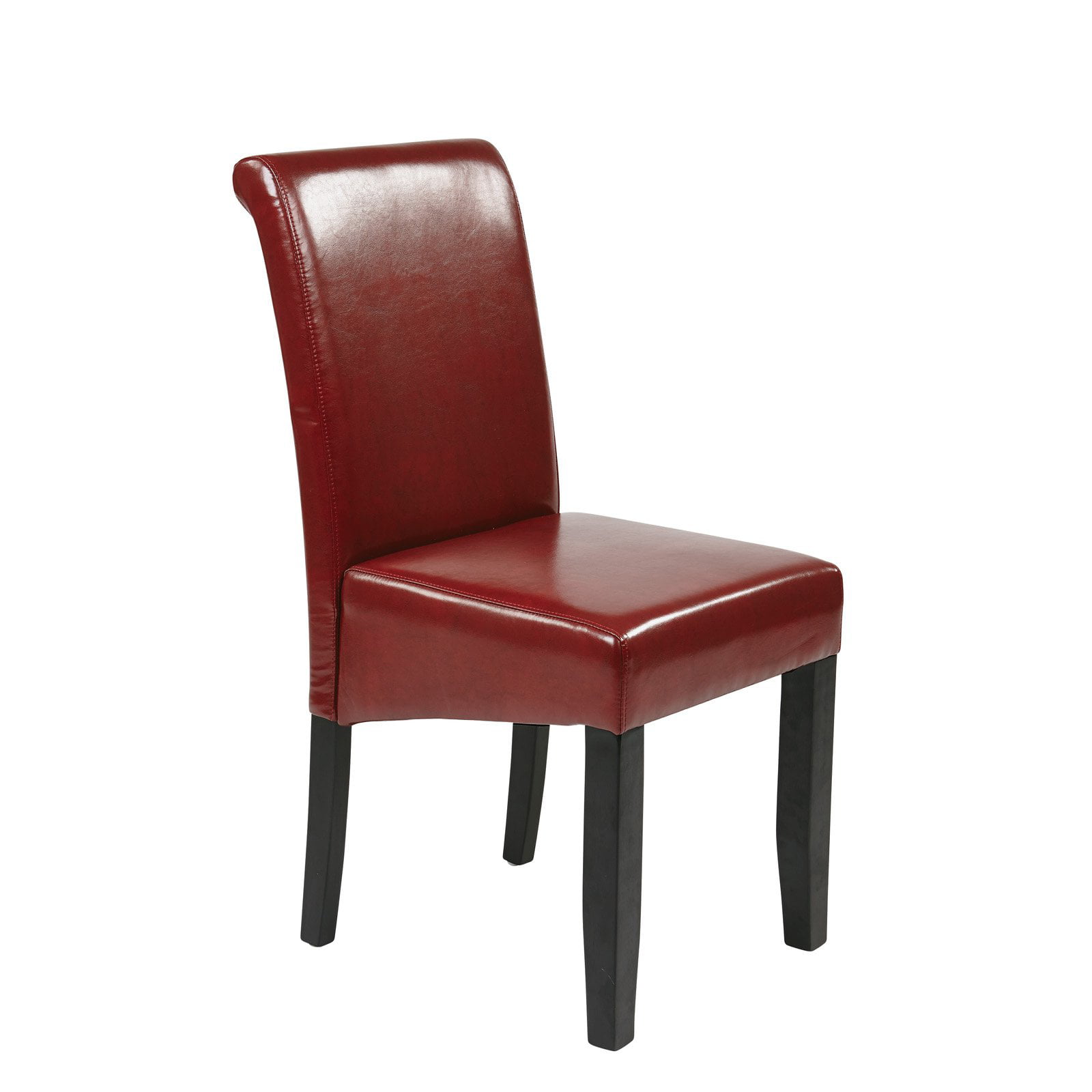 Parsons Chair, Crimson Red Leather - Walmart.com - Walmart.com