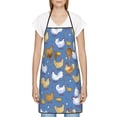 thumbnail image 3 of Fuzoiu Chicken Family Print Kitchen Cooking Aprons,Kitchen Cooking BBQ Aprons,Chef Apron with 2 Pockets for Men Women,Art Aprons for Painting Pottery Ceramics, 3 of 7