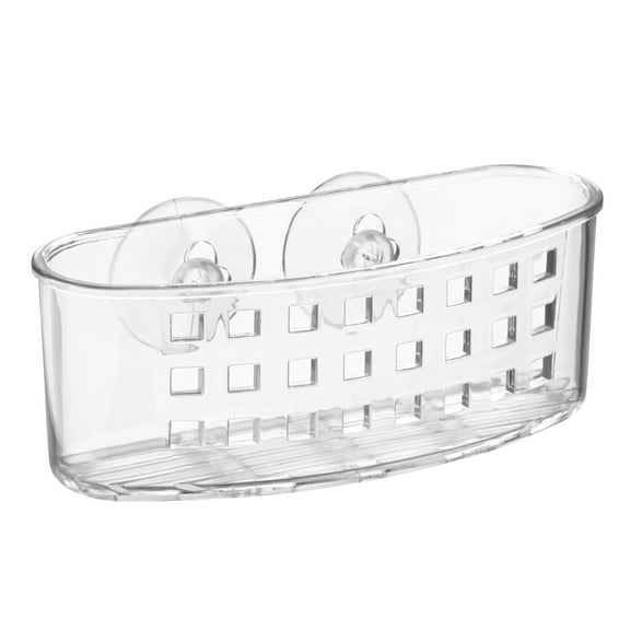 InterDesign Syncware Suction Sponge and Scrub Center, Clear