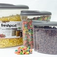 thumbnail image 3 of Botes Cerealeros Herméticos de Plástico Freshpod 3 pzas con tapa de vertido y mango de fácil agarre Freshpod 8133, 3 of 10