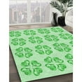 thumbnail image 3 of Ahgly Company Machine Washable Indoor Square Transitional Green Area Rugs, 4' Square, 3 of 7