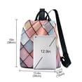 thumbnail image 3 of FORMRS Women's Travel Backpack Purse Anti-Theft Hidden Pockets Casual Shoulder Bag, Pink Shimmering Pattern, 3 of 7