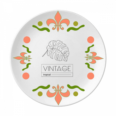 

excellent classical tropical Flower Ceramics Plate Tableware Dinner Dish