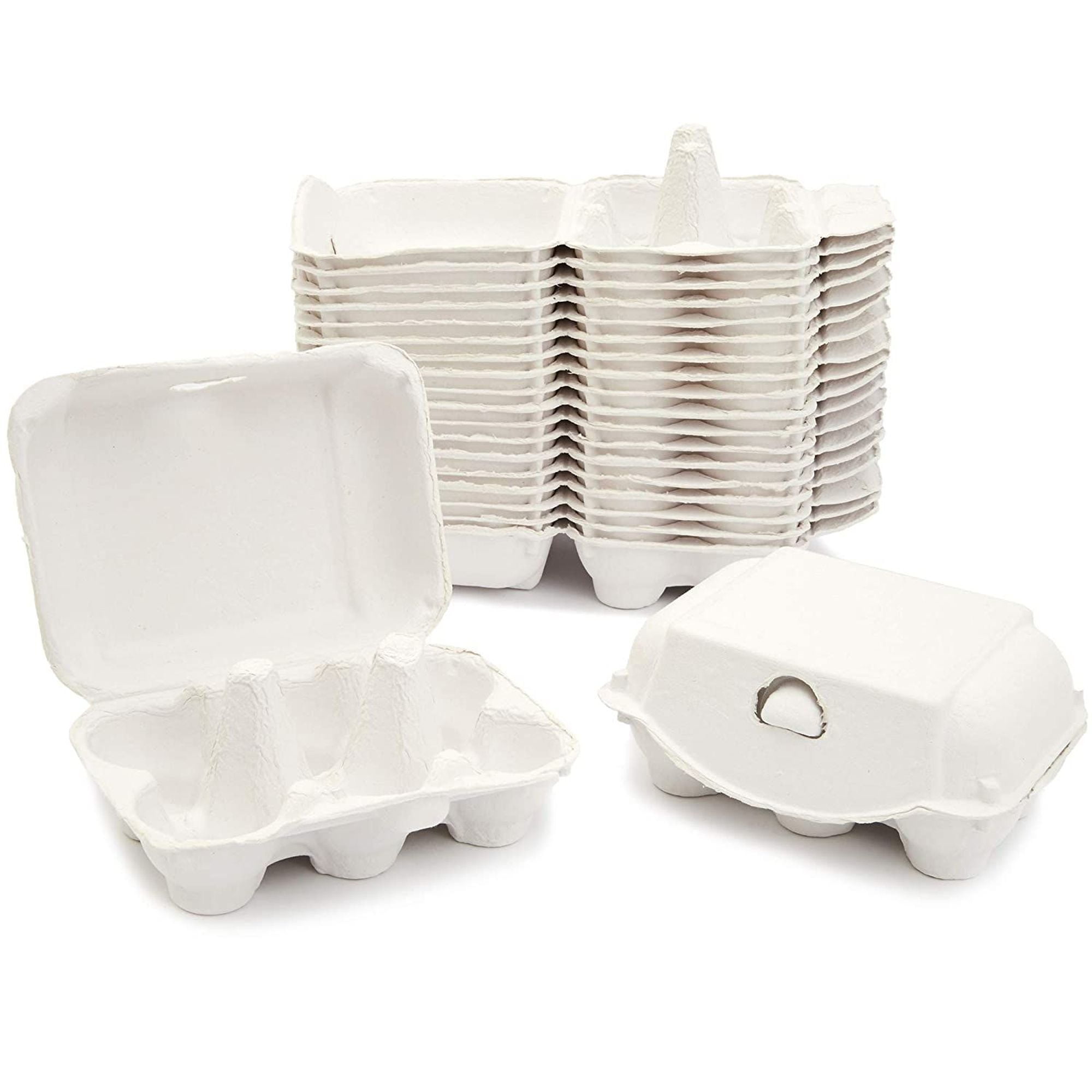 Juvale Half Dozen Egg Cartons (20 Pack), Split Apart Style for 6 Eggs
