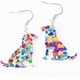 thumbnail image 3 of arete de libro de gato para mujer, diseño de dinosaurio, animales, acrílico, hipoalergénicos, ligeros, bonitos aretes de gota de agua para joyería, 3 of 3