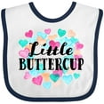 thumbnail image 3 of Inktastic Little Buttercup Hearts Boys or Girls Baby Bib, 3 of 4