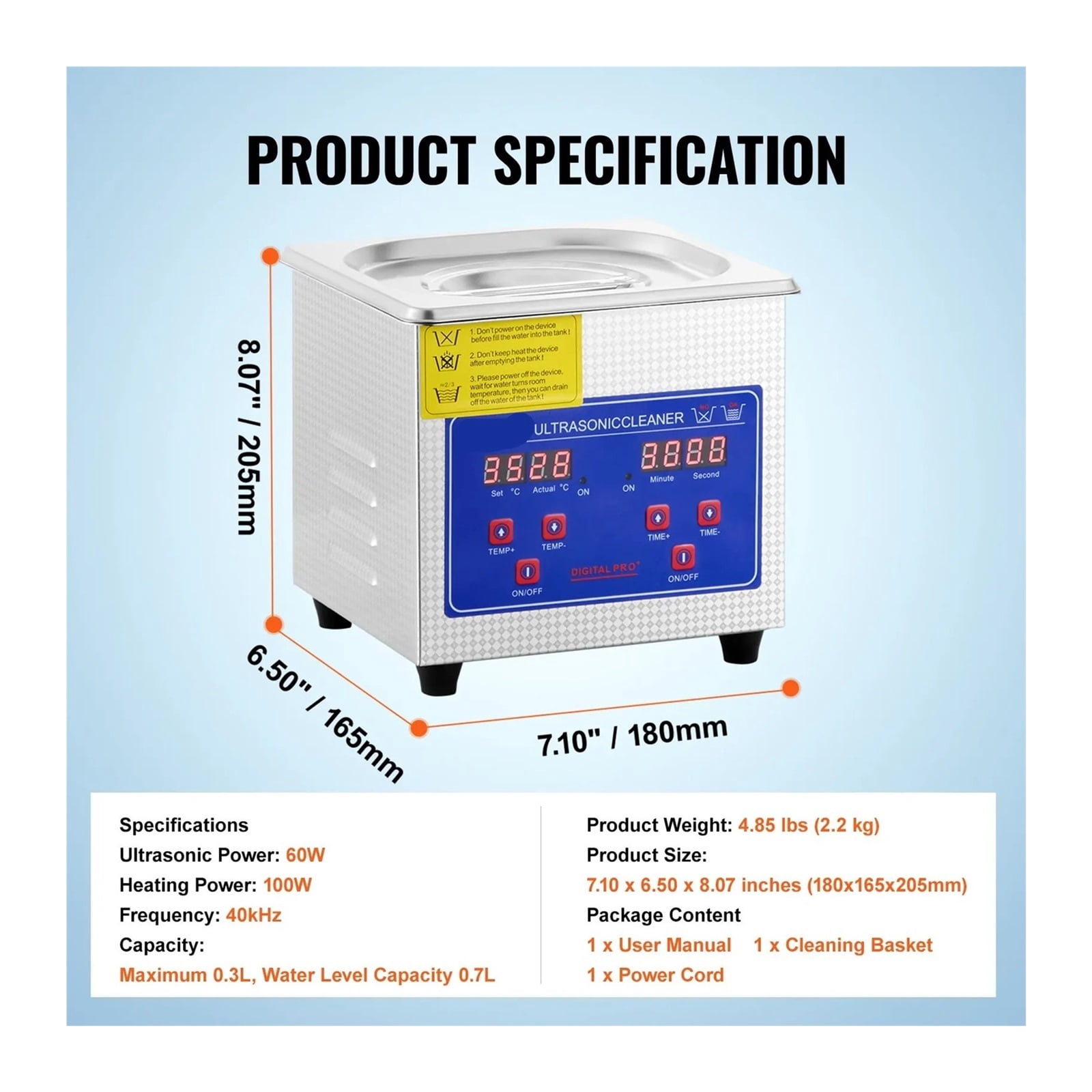 1.3-30L Ultrasonic Cleaner Home Appliance Ultrasound Cleaner Ultrasound Cleaning Machine Portable Washing Machine