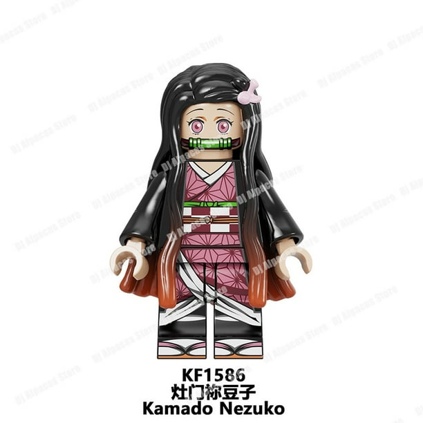 Demon Slayer Anime Muzan Tanjirou Nezuko Juguete De Acción Zenitsu Giyuu Construcción Minifiguras Figuras Juguetes