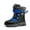 Dark Blue, variant on Unisex Kids Snow Boots Boys Girls Warm Fashion Trendy Casual Cute Comfortable Lightweight Booties Chunky Faux Fur Lined Winter Mid Calf Boots Cold Weather Shoes (Little Kid/Big Kid)