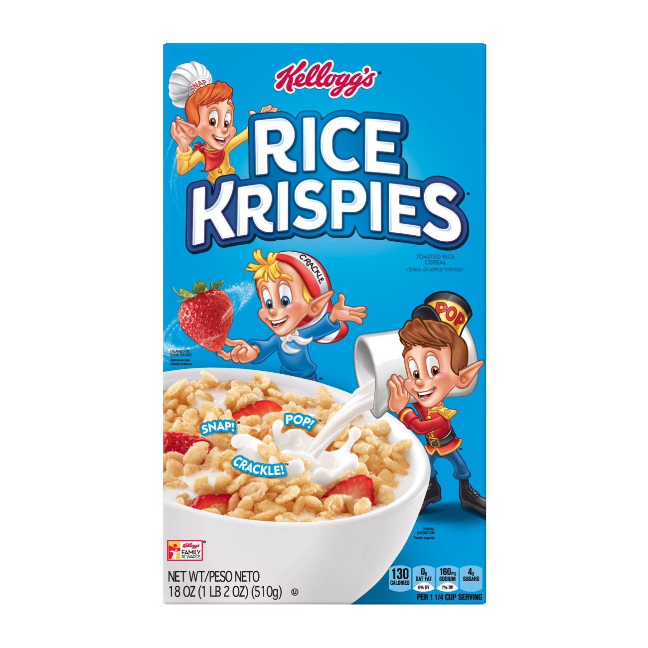 Kellogg's Rice Krispies, Breakfast Cereal, Original, 18 Oz - image 2 of 9