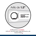 thumbnail image 5 of Carpeta De 1.5 Pulgadas Wilson Jones Para 325 Hojas-blanca, 5 of 5