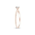 thumbnail image 4 of 1/2 CT Round Cut Natural White Diamond Solitaire Engagement Ring For Women In 14K Rose Gold Plated 925 Sterling Silver (0.50 Cttw) IGI Certified, 4 of 7