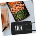 thumbnail image 3 of Chef Knife Roll Bag with Carry Handle, Large Capacity Kitchen Knife Storage Bag, Portable Knife Carrying Case with Folded Design, Black (Not Include Knife) 7.87 Inches, 3 of 8