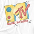 thumbnail image 3 of MTV Turn It Up Women's Boxy Cropped T-Shirt Casual Graphic Tee, 3 of 6