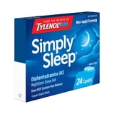 Simply Sleep Non-Habit Forming Nighttime Sleep Aid Caplets, 24 ct HSA ...